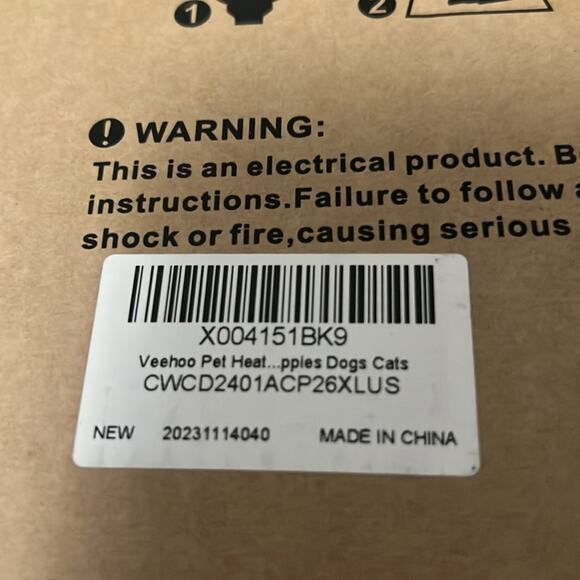 VEEHOO PET HEATING‎ PAD INDOOR/ OUTDOOR  80X60CM - Picture 8 of 9